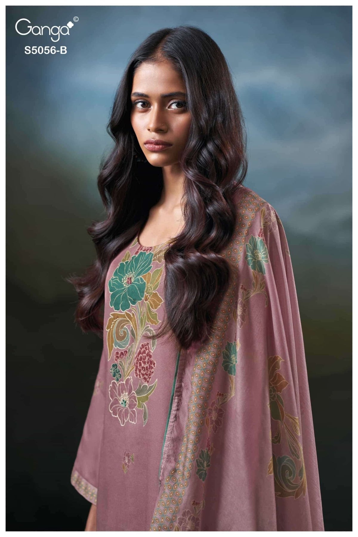 Ganga Fashion Ezira 5056 Premium Cotton Satin Dress Material - Amrah Wholesale