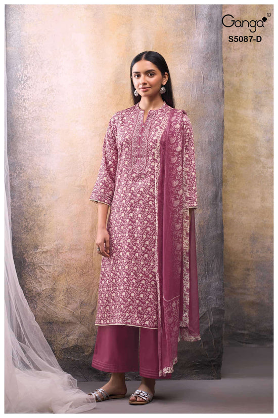 Ganga Fashion Faelyn 5087 Premium Cotton Satin Dress Material