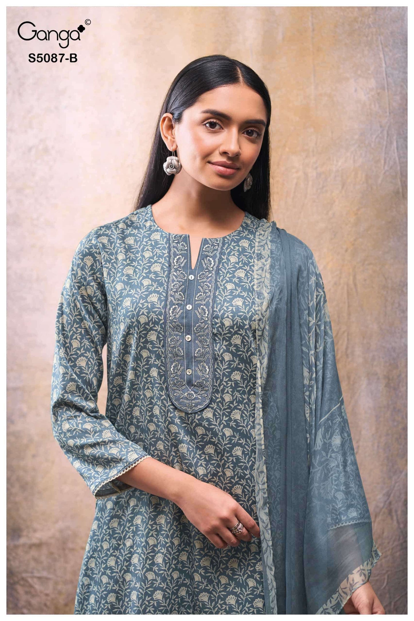 Ganga Fashion Faelyn 5087 Premium Cotton Satin Dress Material