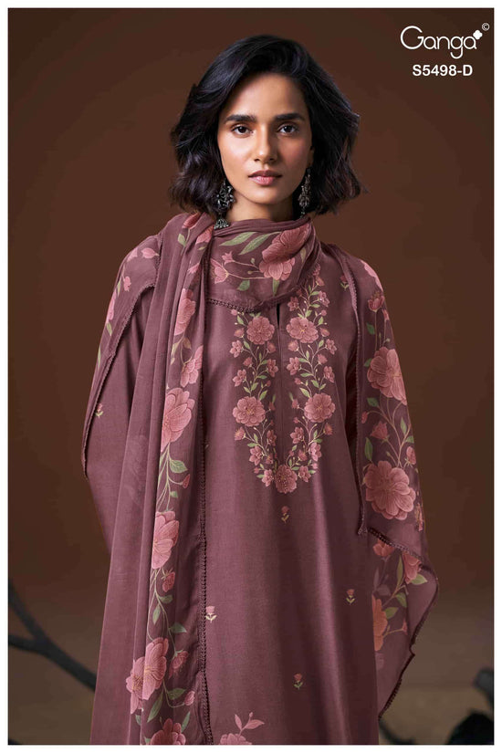 Ganga Fashion Faeza 5498 Pure Wool Pashmina Winter Dress Material