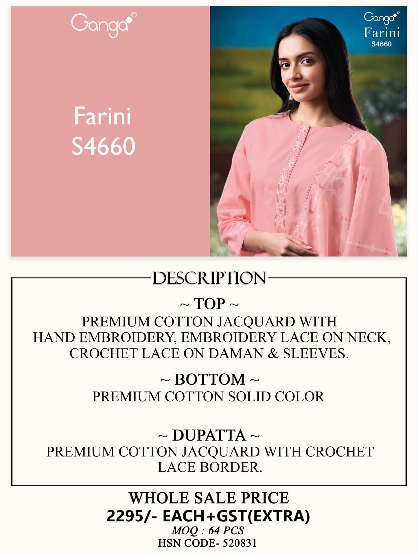 Ganga Fashion Farini 4660 - Amrah Wholesale