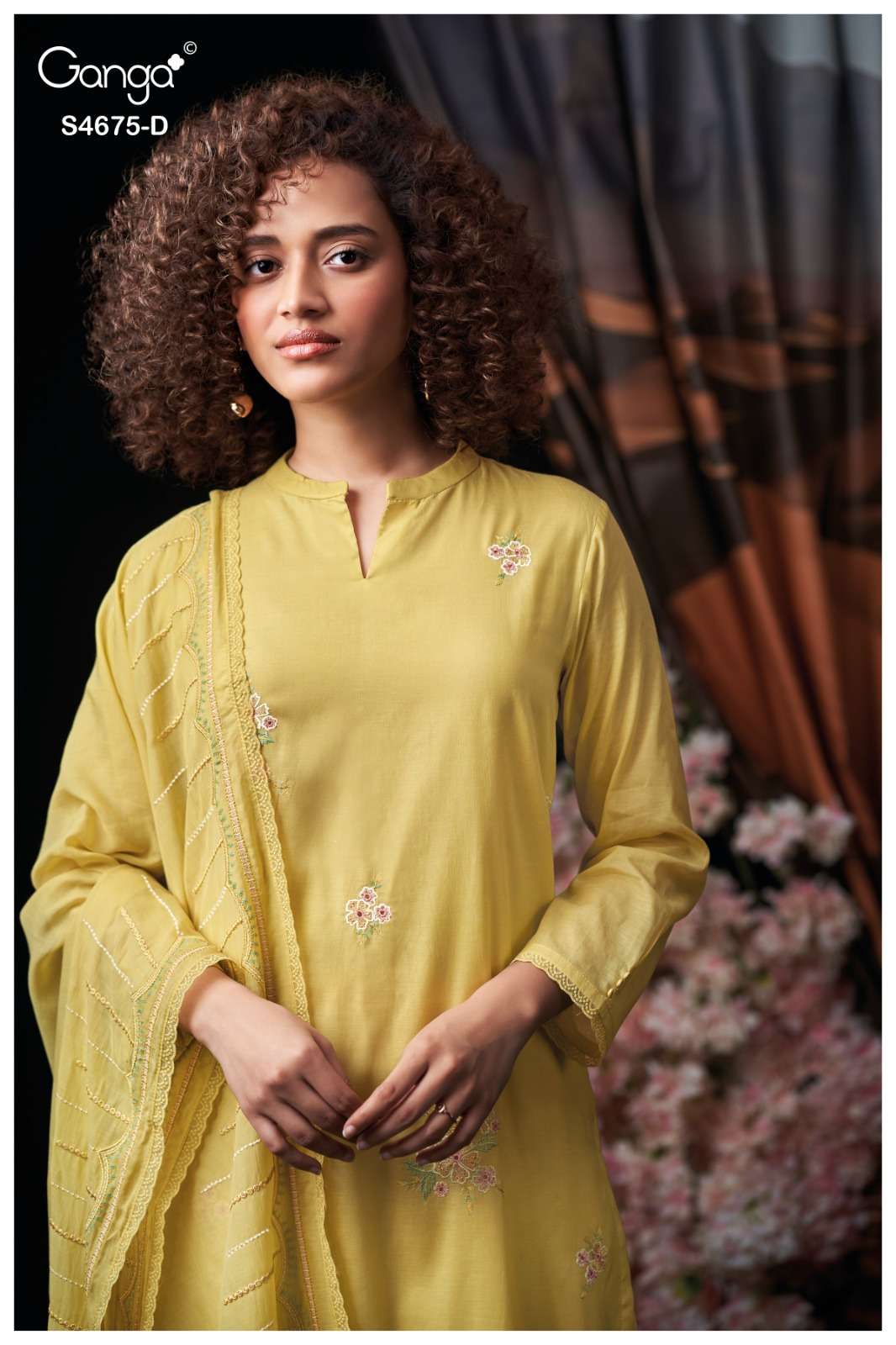 Ganga Fashion Fashmi 4675 Bemberg Mul Dress Material - Amrah Wholesale