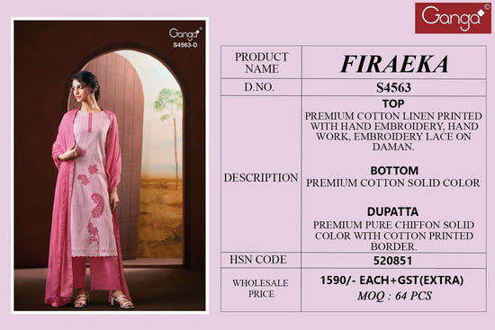 Ganga Fashion Firaeka 4563 - Amrah Wholesale