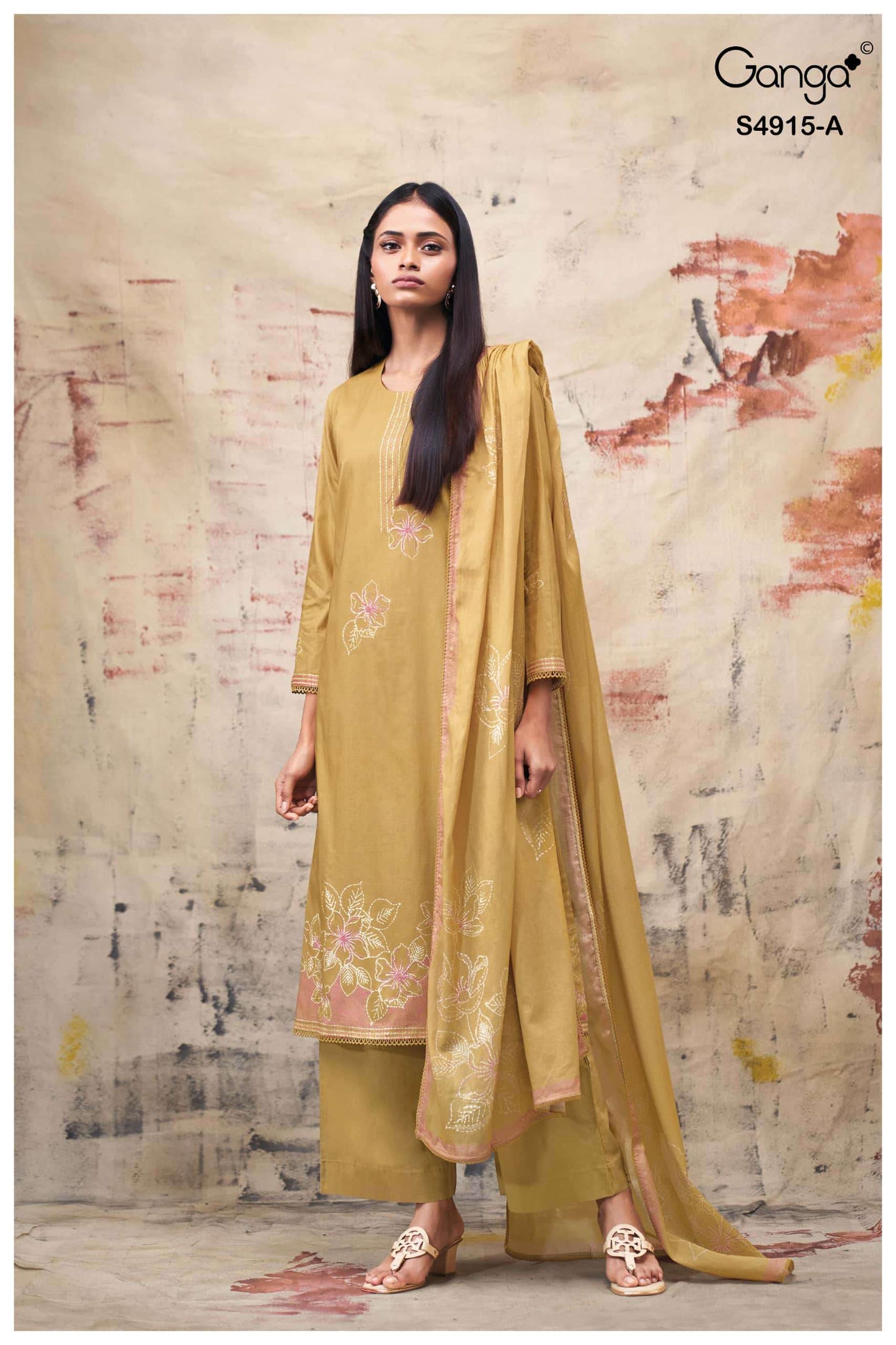 Ganga Fashion Fivanshi 4915 Premium Cotton Dress Material