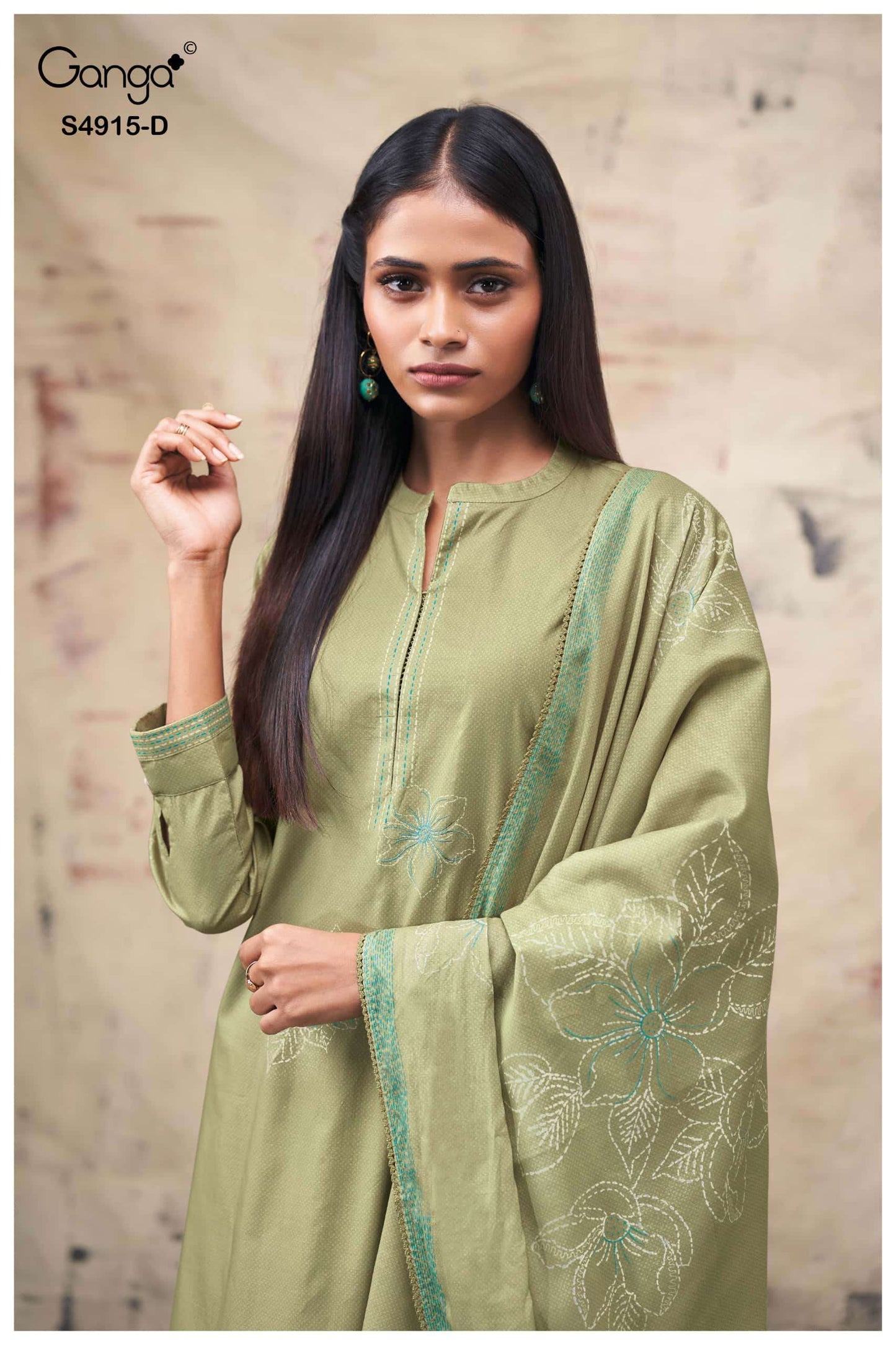 Ganga Fashion Fivanshi 4915 Premium Cotton Dress Material