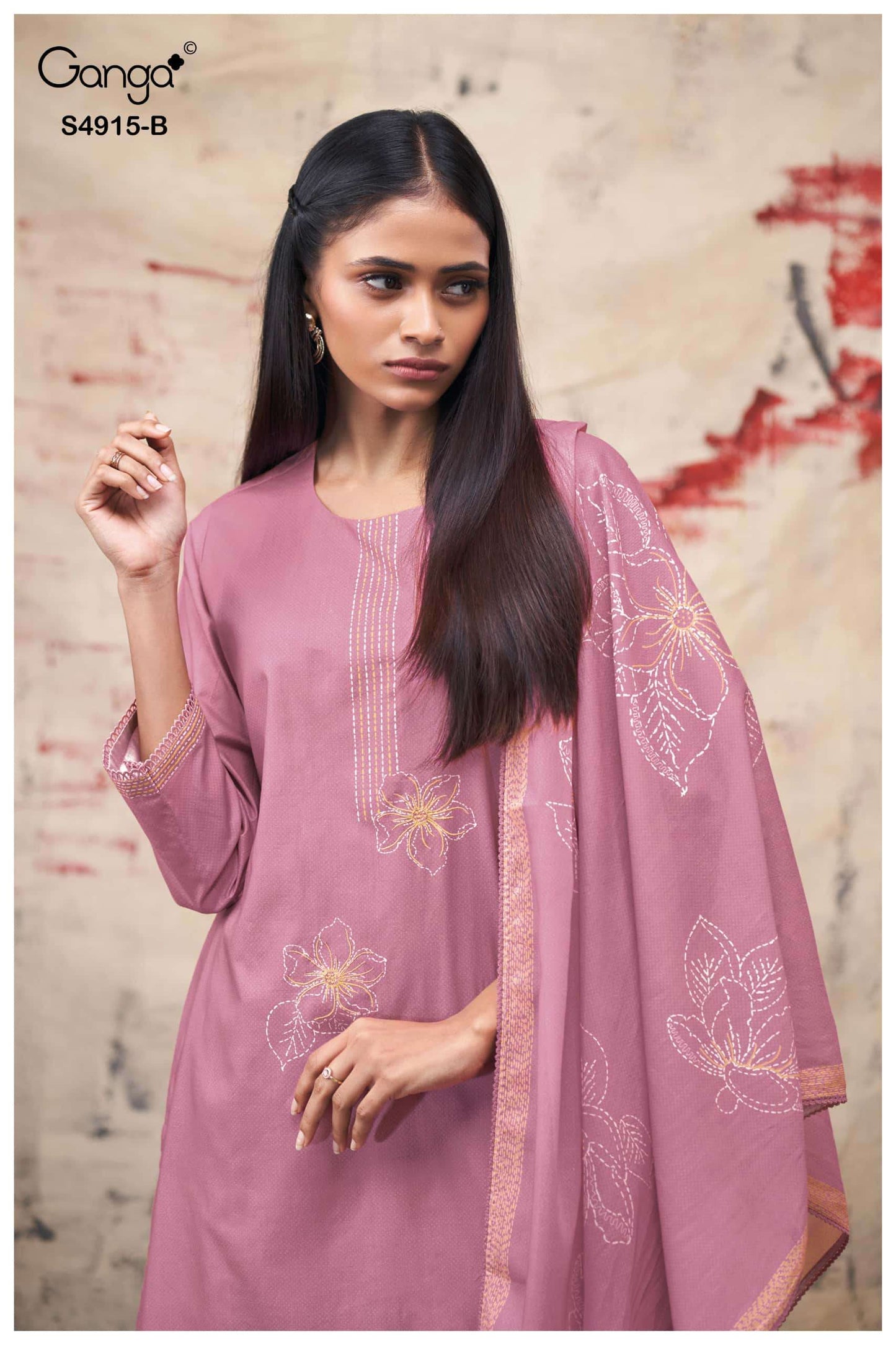 Ganga Fashion Fivanshi 4915 Premium Cotton Dress Material