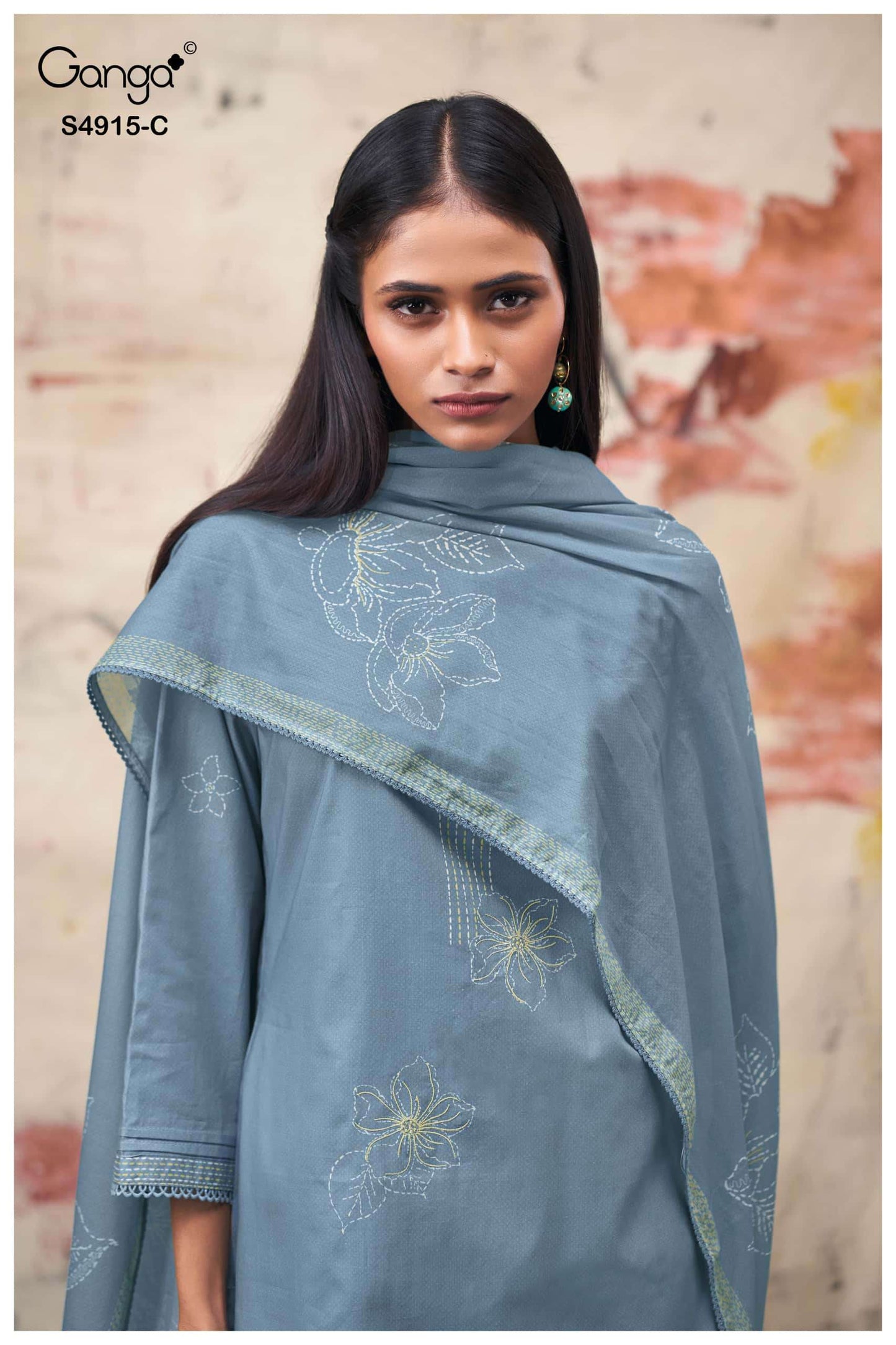 Ganga Fashion Fivanshi 4915 Premium Cotton Dress Material
