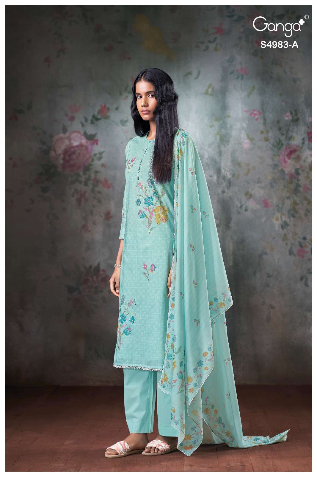 Ganga Fashion Fiyara 4983 Premium Cotton Dress Material