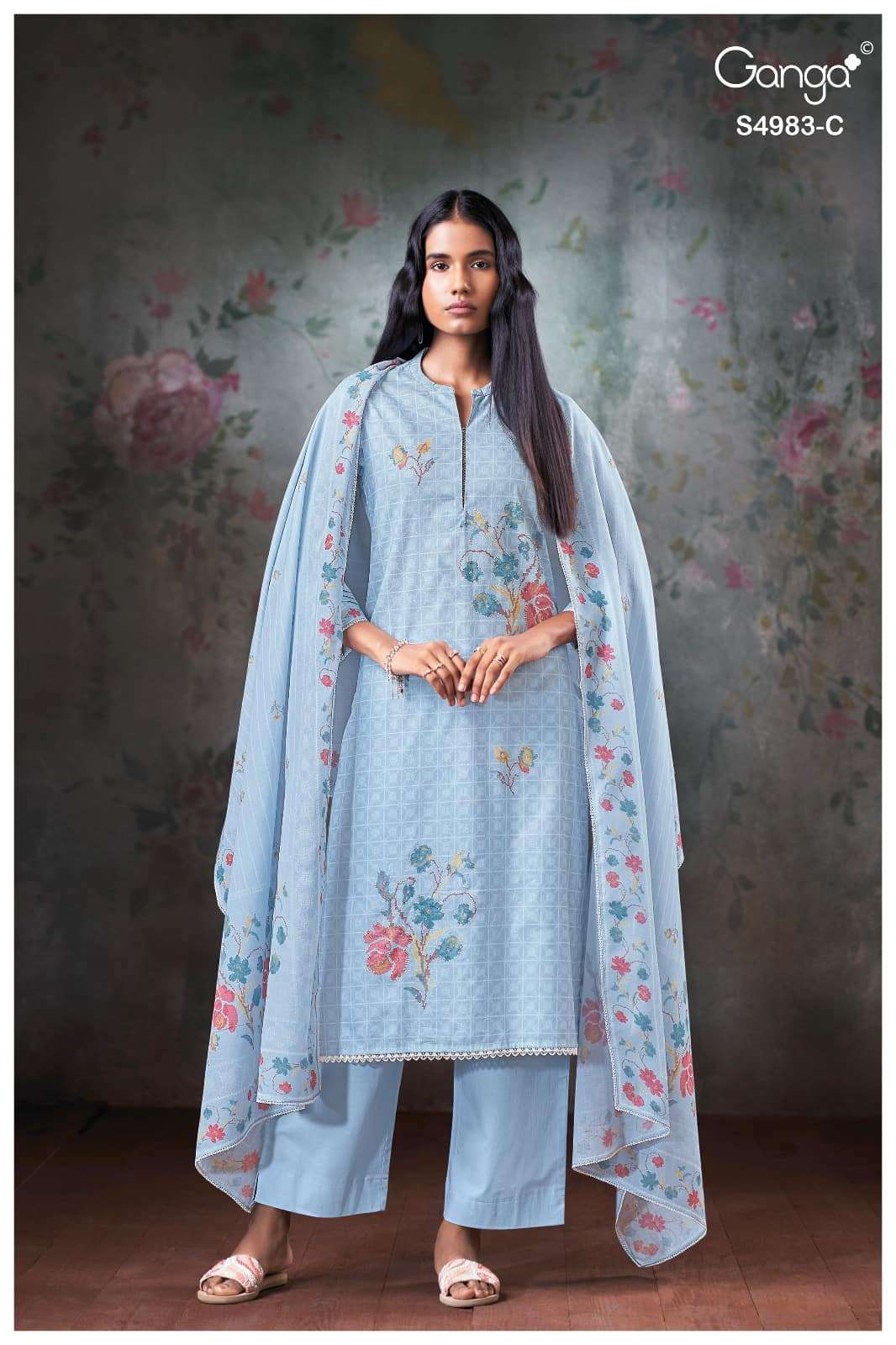 Ganga Fashion Fiyara 4983 Premium Cotton Dress Material