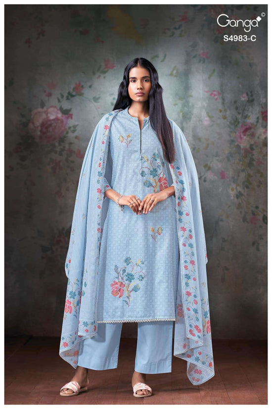 Ganga Fashion Fiyara 4983 Premium Cotton Dress Material