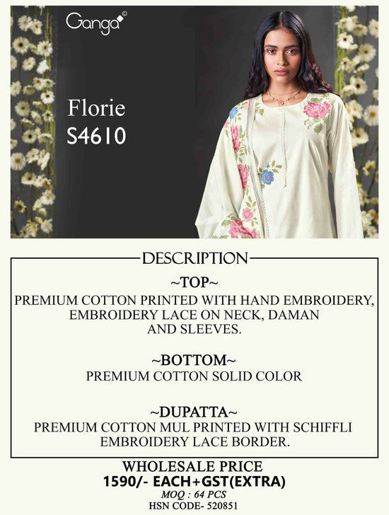 Ganga Fashion Florie 4610 - Amrah Wholesale