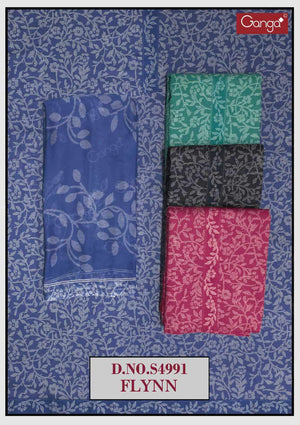 Ganga Fashion Fylnn 4991 Premium Cotton Dress Material - Amrah Wholesale