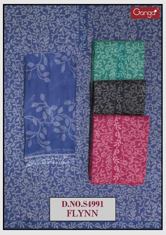 Ganga Fashion Fylnn 4991 Premium Cotton Dress Material - Amrah Wholesale