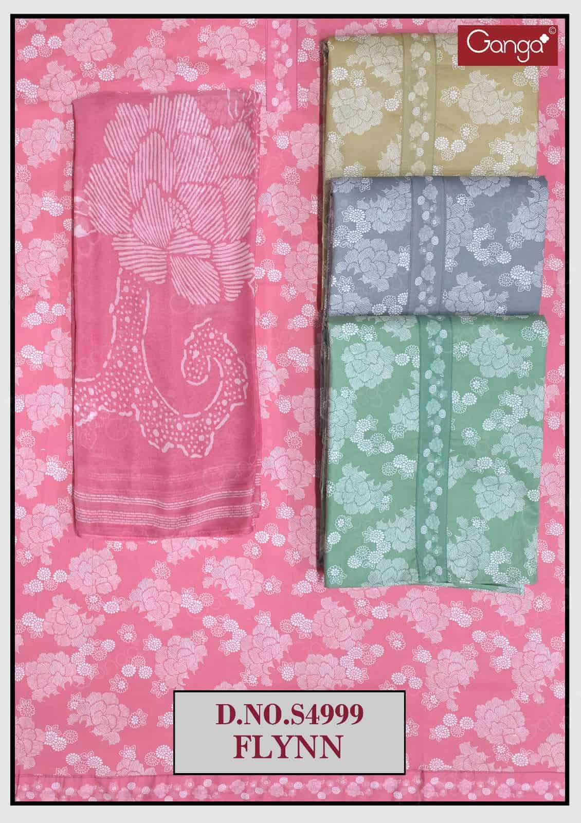 Ganga Fashion Fylnn 4999 Premium Cotton Dress Material - Amrah Wholesale