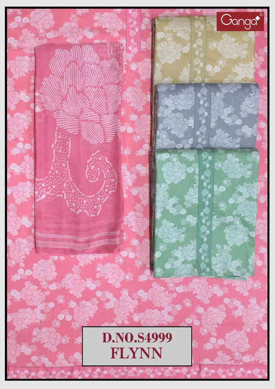 Ganga Fashion Fylnn 4999 Premium Cotton Dress Material - Amrah Wholesale