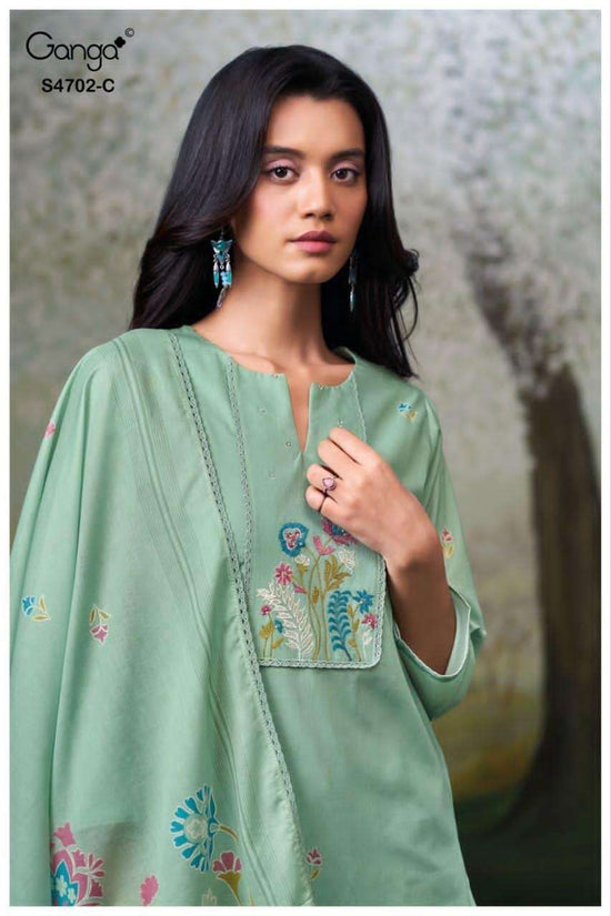 Ganga Fashion Garvika 4702 Premium Cotton Dress Material - Amrah Wholesale
