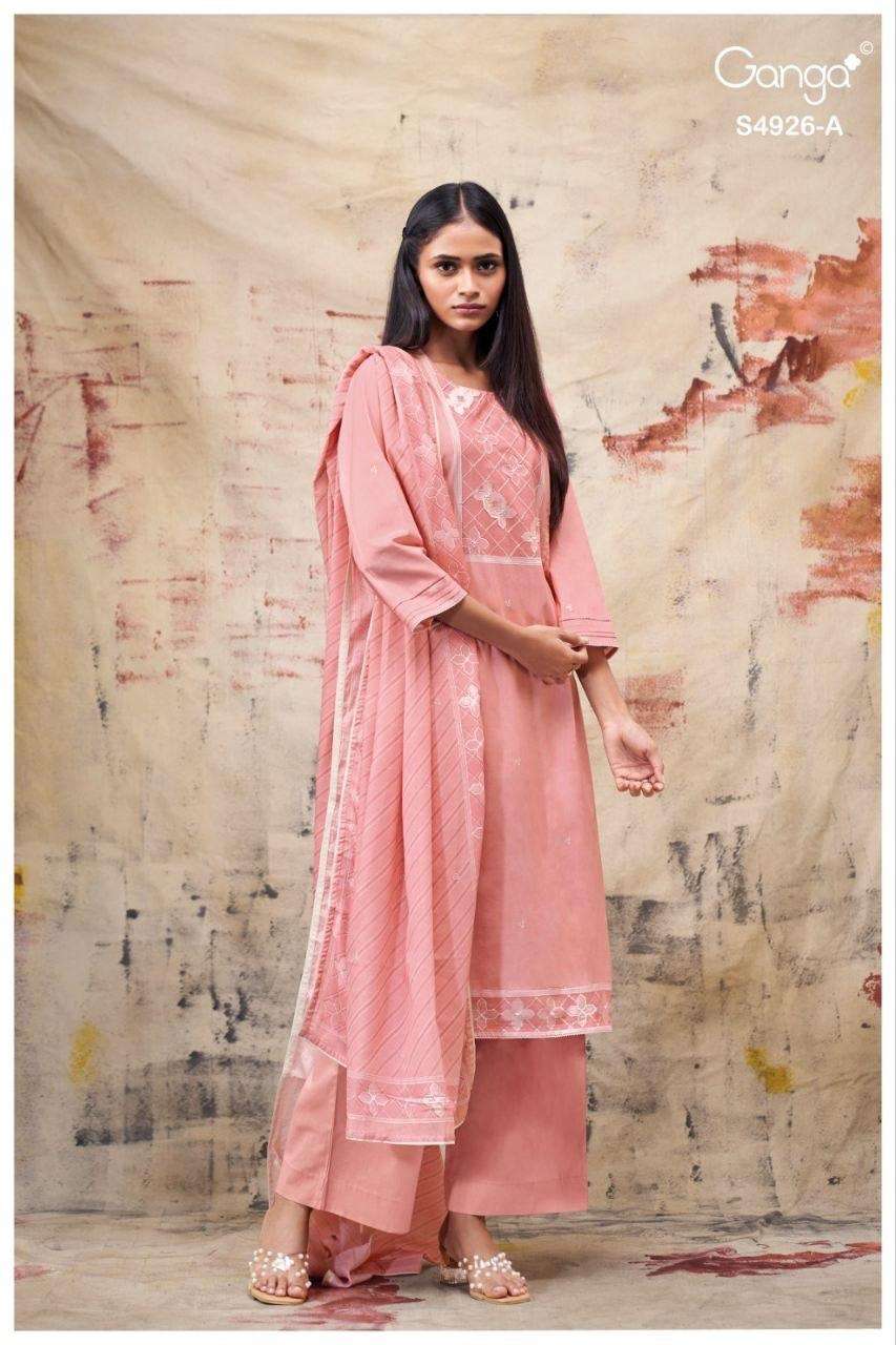 Ganga Fashion Garvya 4926 Premium Cotton Dress Material - Amrah Wholesale