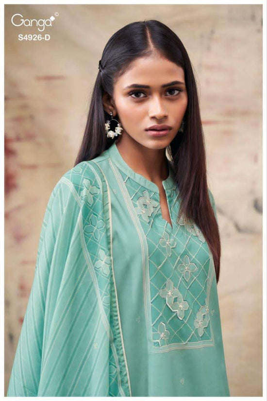 Ganga Fashion Garvya 4926 Premium Cotton Dress Material - Amrah Wholesale