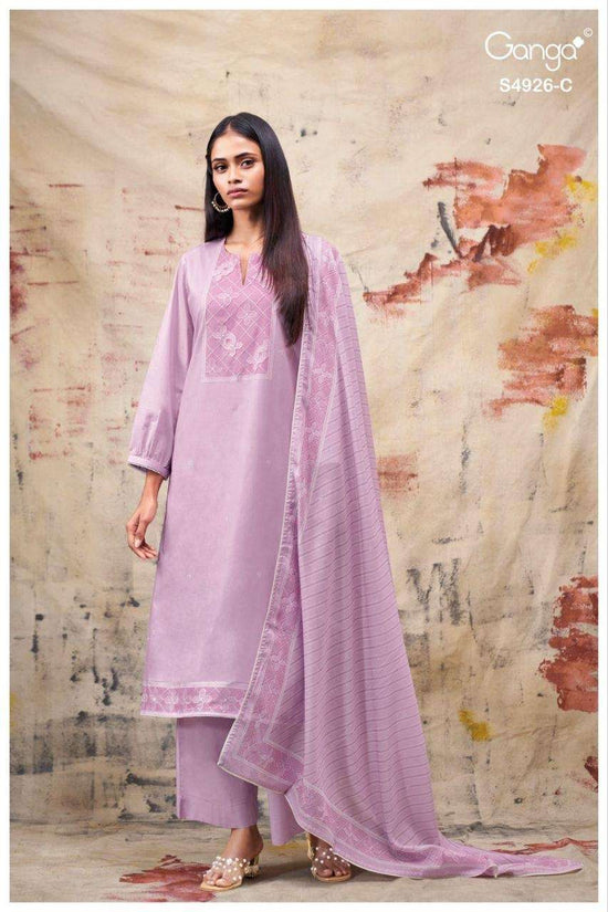 Ganga Fashion Garvya 4926 Premium Cotton Dress Material - Amrah Wholesale