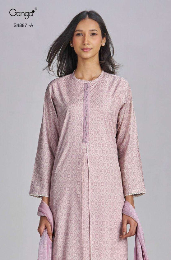 Ganga Fashion Gayana 4887 Embroidered Cotton Dress Material - Amrah Wholesale