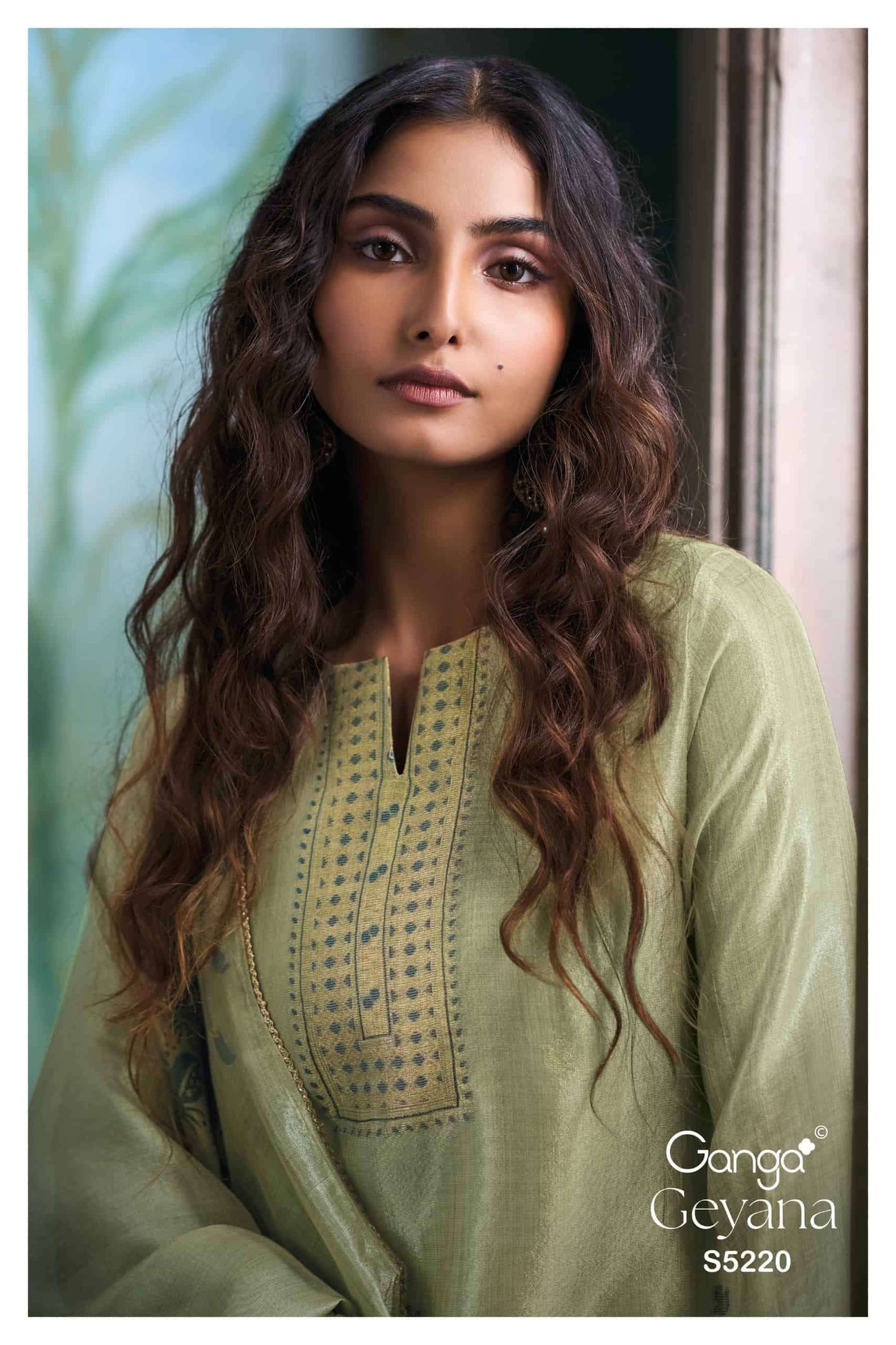 Ganga Fashion Geyana 5220 Premium Viscose Silk Jacquard Dress Material