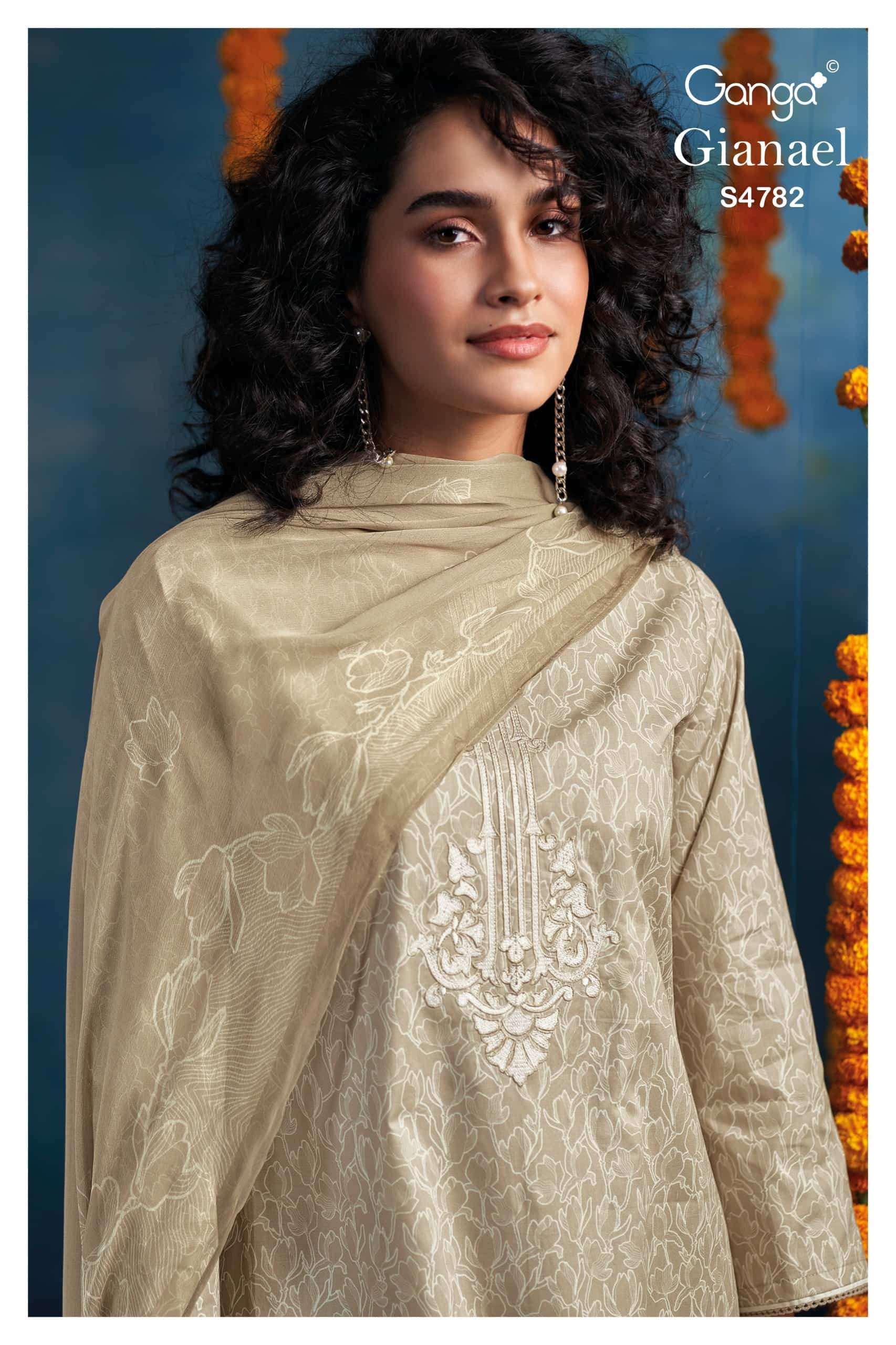 Ganga Fashion Gianael 4782 Cotton Printed Dress Material Wholesale - Amrah Wholesale
