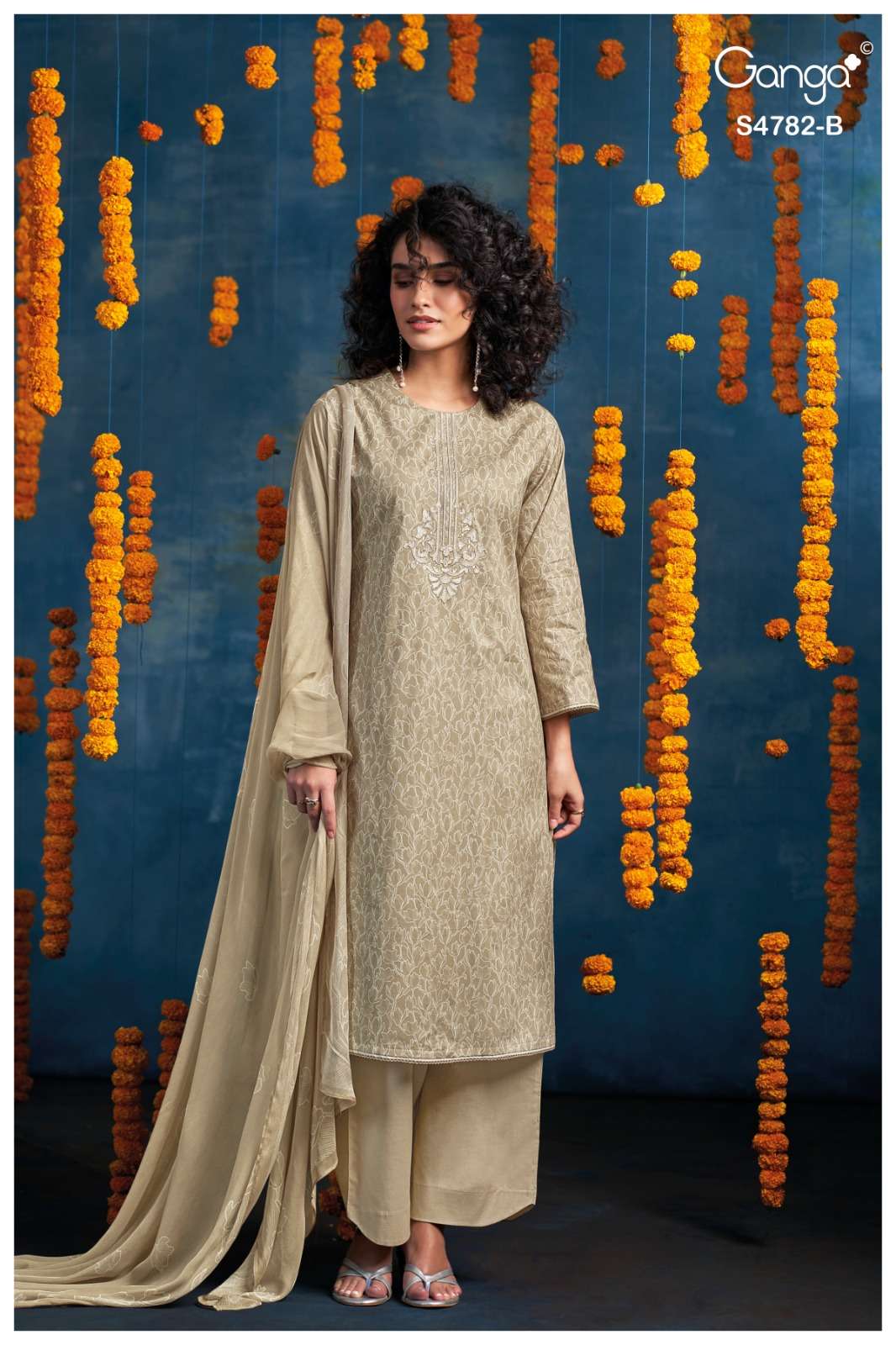 Ganga Fashion Gianael 4782 Cotton Printed Dress Material Wholesale - Amrah Wholesale