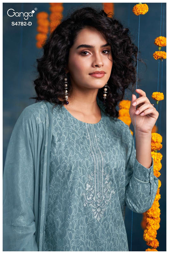 Ganga Fashion Gianael 4782 Cotton Printed Dress Material Wholesale - Amrah Wholesale