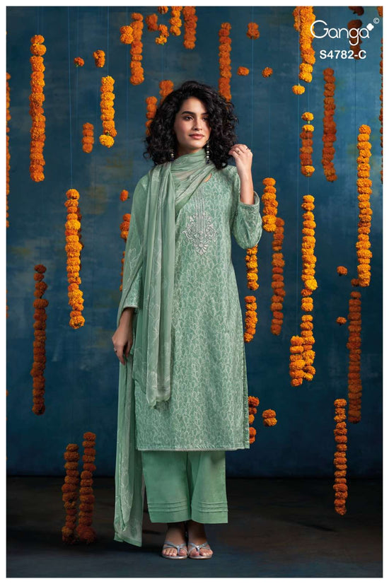 Ganga Fashion Gianael 4782 Cotton Printed Dress Material Wholesale - Amrah Wholesale