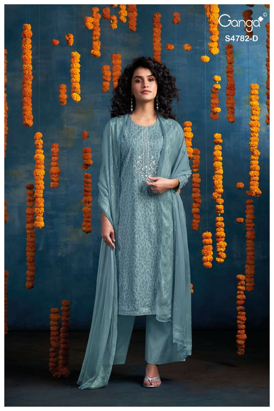 Ganga Fashion Gianael 4782 Cotton Printed Dress Material Wholesale - Amrah Wholesale