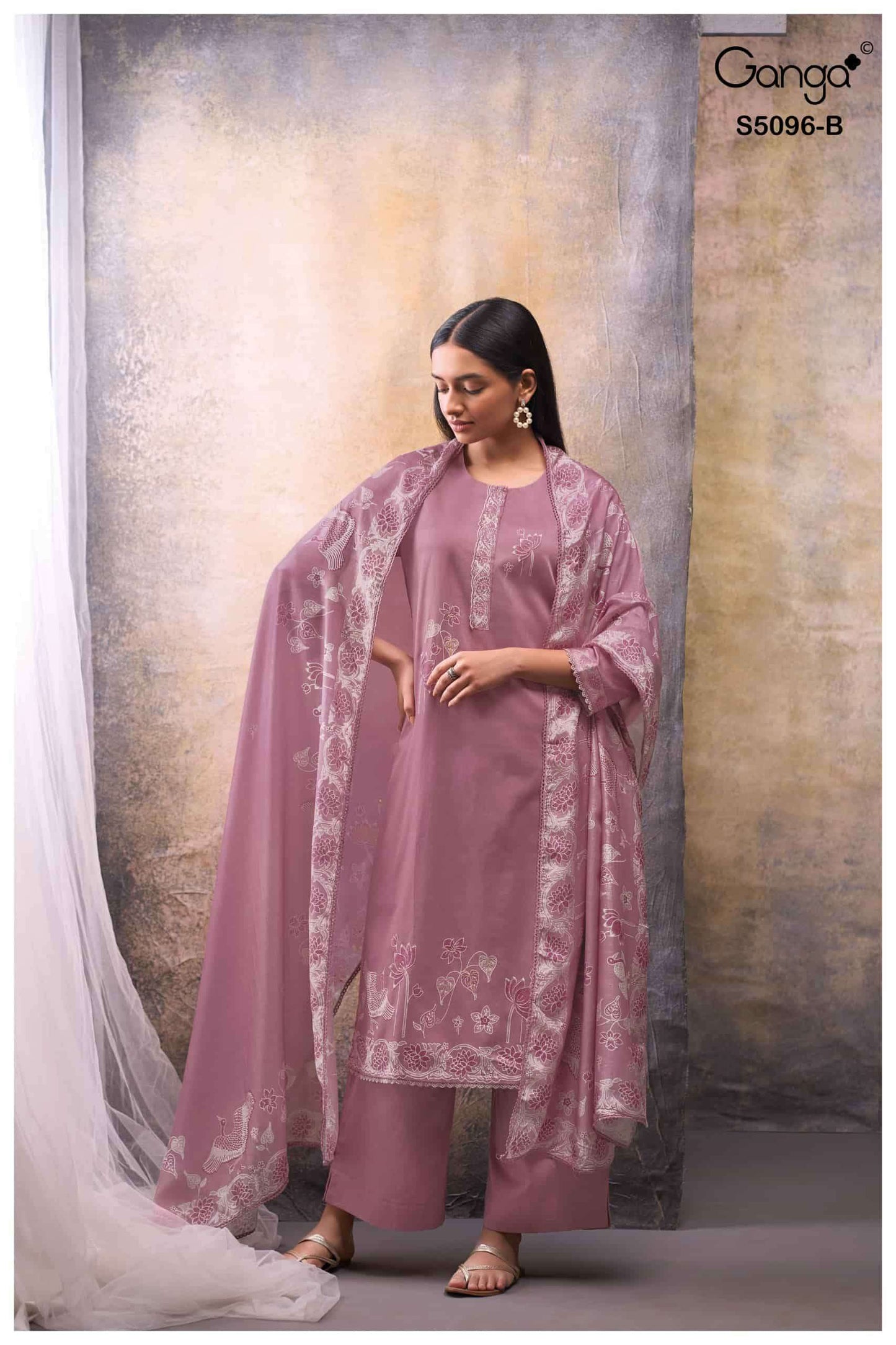 Ganga Fashion Gitisha 5096 Premium Cotton Satin Dress Material