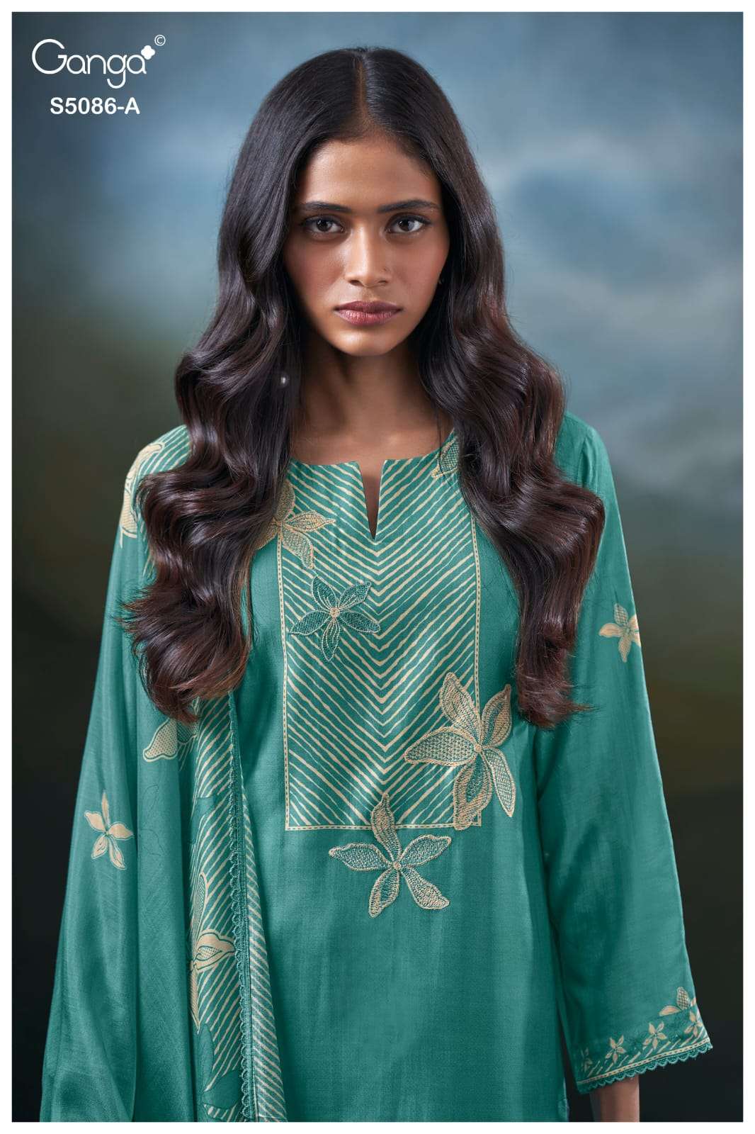 Ganga Fashion Givanna 5086 Bemberg Silk Dress Material