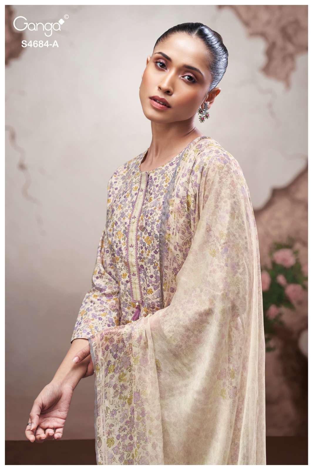 Ganga Fashion Grevia 4684 Cotton Printed Dress Material Wholesale
