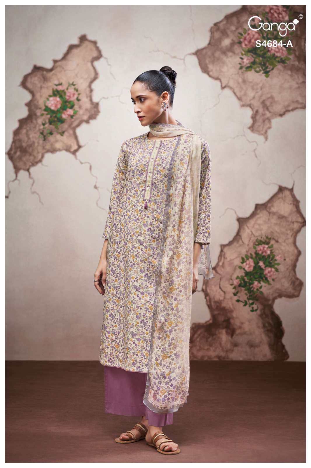 Ganga Fashion Grevia 4684 Cotton Printed Dress Material Wholesale