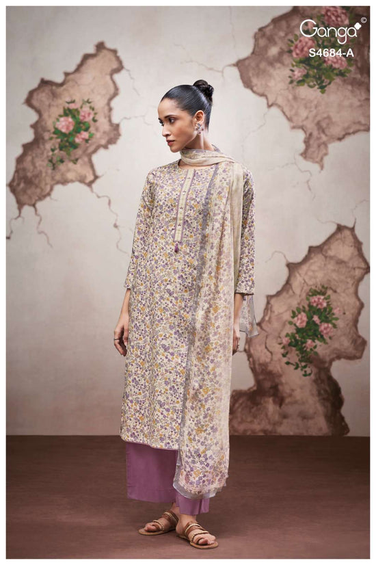Ganga Fashion Grevia 4684 Cotton Printed Dress Material Wholesale