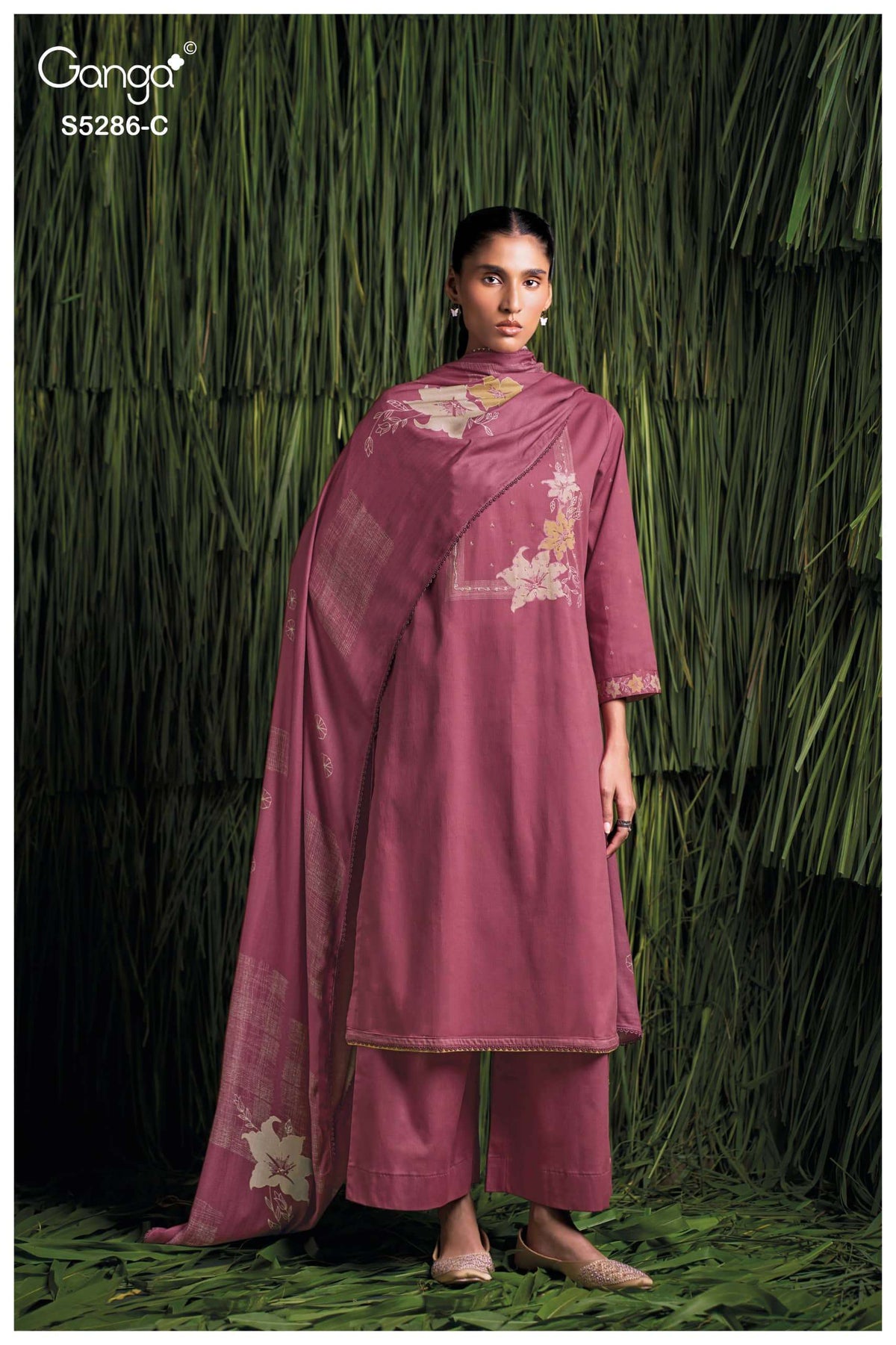 Ganga Fashion Grishika 5286 Corduroy Winter Suit Collection