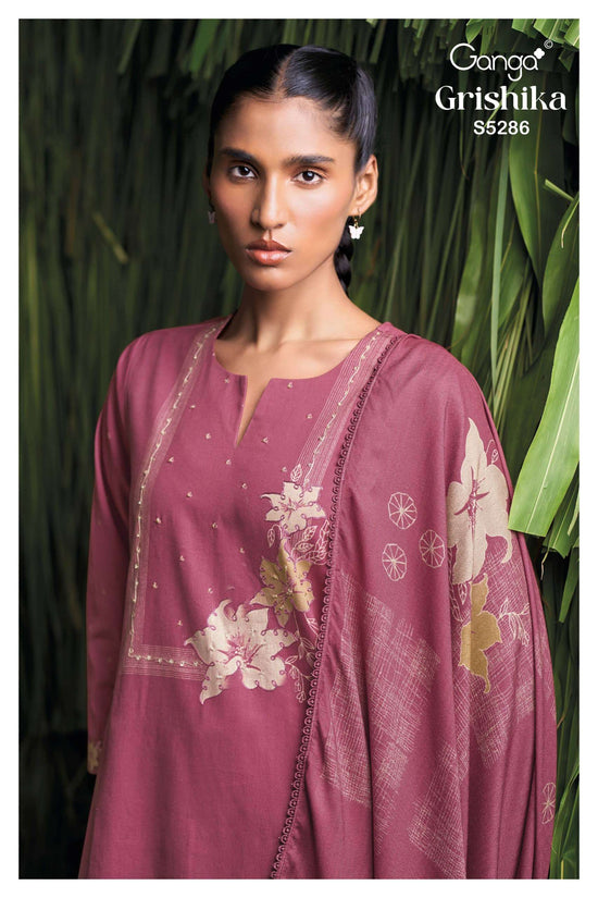 Ganga Fashion Grishika 5286 Corduroy Winter Suit Collection