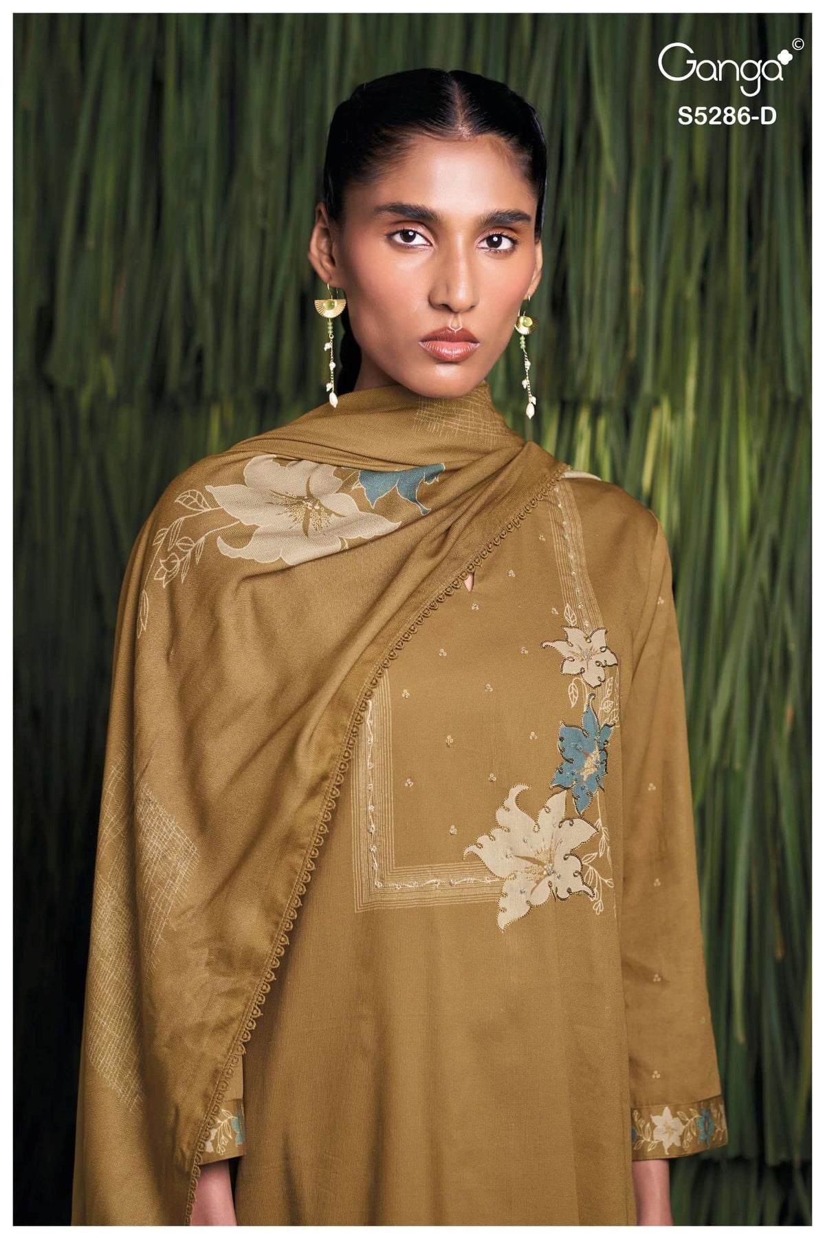 Ganga Fashion Grishika 5286 Corduroy Winter Suit Collection