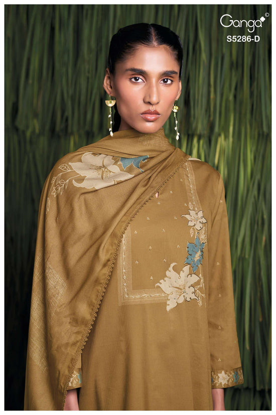 Ganga Fashion Grishika 5286 Corduroy Winter Suit Collection