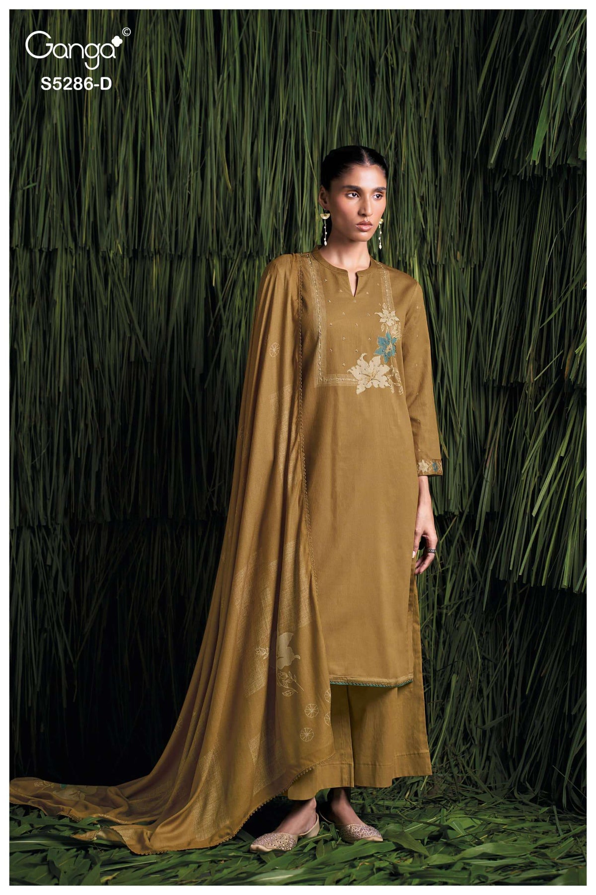 Ganga Fashion Grishika 5286 Corduroy Winter Suit Collection