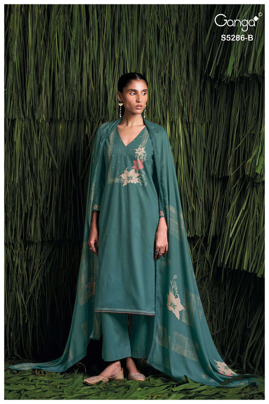 Ganga Fashion Grishika 5286 Corduroy Winter Suit Collection