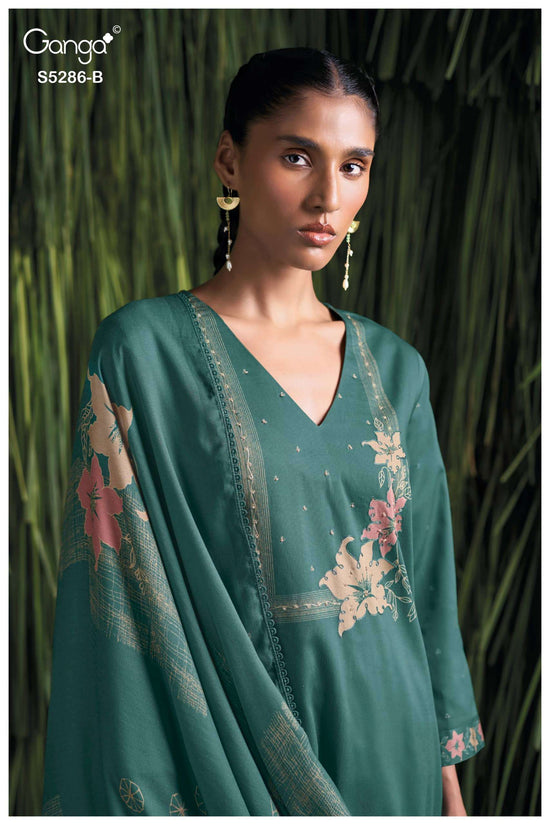 Ganga Fashion Grishika 5286 Corduroy Winter Suit Collection