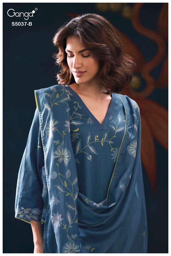 Ganga Fashion Hailora 5037 Premium Cotton Satin Dress Material