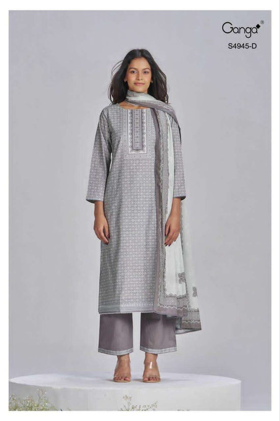 Ganga Fashion Hanima 4945 Premium Cotton Dress Material - Amrah Wholesale