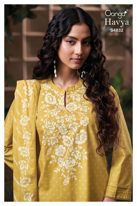 Ganga Fashion Havya 4832 Cotton Dress Material - Amrah Wholesale