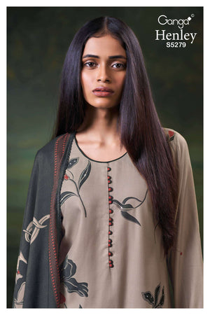 Ganga Fashion Henley 5279 Wool Pashmina Dress Material