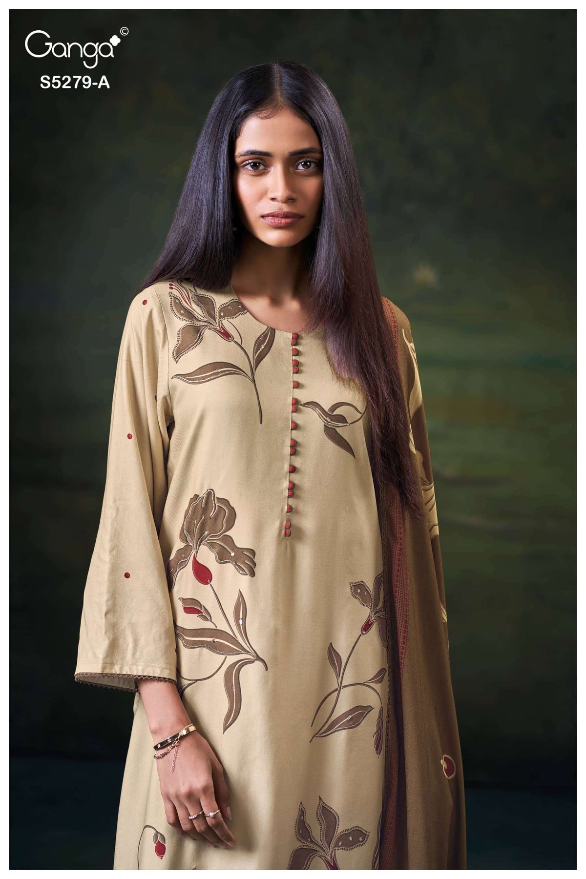 Ganga Fashion Henley 5279 Wool Pashmina Dress Material