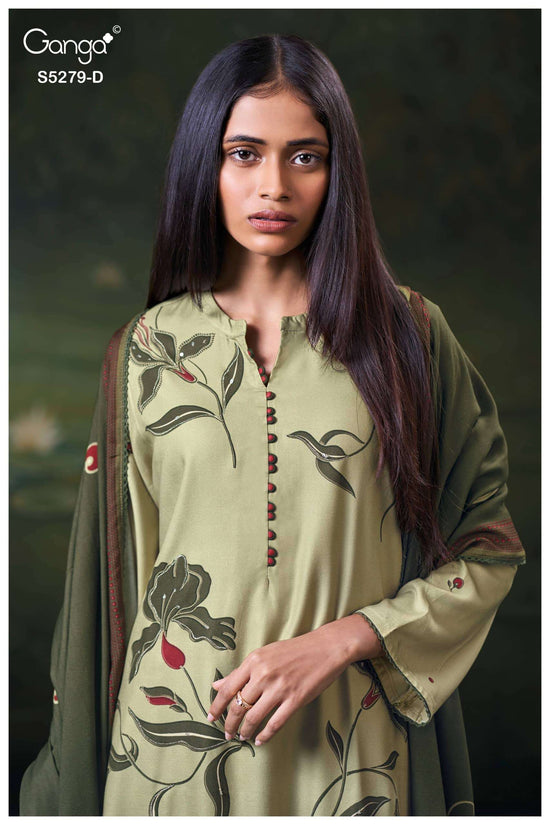 Ganga Fashion Henley 5279 Wool Pashmina Dress Material