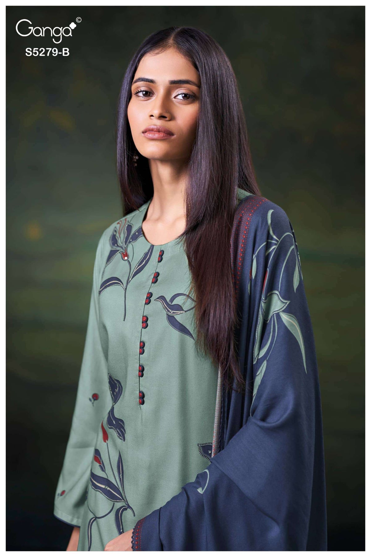 Ganga Fashion Henley 5279 Wool Pashmina Dress Material
