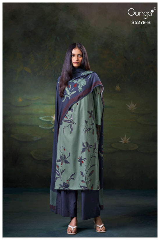 Ganga Fashion Henley 5279 Wool Pashmina Dress Material